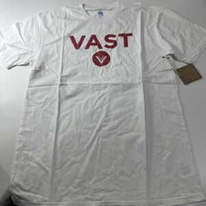 Vast‎ White T-Shirt Short Sleeve Size Large